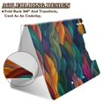 thumbnail image 2 of FORMRS A4 Clipboard Folder with Pen Holder Horizontal Foldable School Office Binder, Colorful Waves Pattern, 2 of 9