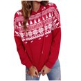 thumbnail image 1 of Moda mujer Navidad Casual manga larga con capucha señoras Tops sudaderas Fridja fhghd3124, 1 of 5
