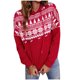 thumbnail image 1 of Moda mujer Navidad Casual manga larga con capucha señoras Tops sudaderas Fridja  fhghd3126, 1 of 5