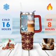 thumbnail image 4 of Christmas 40 Oz Tumbler with Handle Lid and Straw Stainless Steel Double Walled Vacuum Insulated Cup Merry Christmas Gifts Tumbler for Women Men Friends Outdoor Indoor, 4 of 6