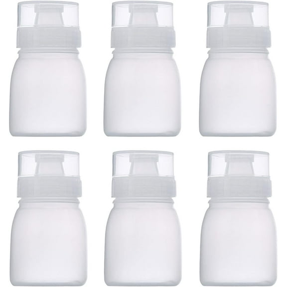 6pcs Condiment Porous Squeeze Bottles, Small Salad Dressing & Sauce Container, 6 oz Multi-Nozzle Bottles