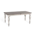 thumbnail image 4 of Pemberly Row 90" Coastal Wood Dining Table in Taupe Off White, 4 of 11