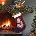 thumbnail image 6 of Terrifier Christmas Stocking Xmas Decorative Sock Double-Sided Print Hanging Gift Sock For Party & Tree Decoration 1pcs, 6 of 8
