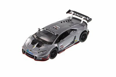 Kinsmart 5' Lamborghini Huracan LP620-2 Super Trofeo Diecast Model 1:36 Grey