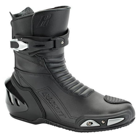 joe rocket super street rx14 men's leather motorcycle riding boots (black, size (Best Street Motorcycle Boots)