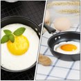 thumbnail image 3 of 2Pcs Non-stick Egg Frying Pans Mini Omelette Pans Iron Frying Pans (Black), 3 of 7