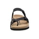 thumbnail image 3 of CUSHIONAIRE Sandalia Mujer Luna Plantilla Corcho con +Comfort NAPA NEGRA 8, 3 of 5