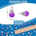 thumbnail image 4 of 120 colgantes de lágrima de cristal de 16 x 8 mm con tapa de plata para collares, pendientes, bisutería, manualidades y decoración., 4 of 5