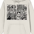 thumbnail image 6 of TMNT Comic Origins Comic Strip Art Long Sleeve Cream Adult Hooded Sweatshirt-Large, 6 of 7