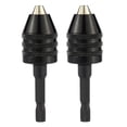 thumbnail image 1 of 2x Destornillador De Portabrocas Adaptador De Destornillador De Convertidor De Amoladora De Taladros 1/4 '' DYNWAVEMX Mandriles de taladro sin llave 1/4, 1 of 7