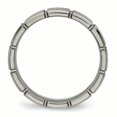 thumbnail image 2 of Titanium Brushed/Polished Grooved Ring Size 7.5, 2 of 6