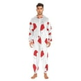 thumbnail image 7 of 1 Piece Adult Onesie Pajamas Cozy & Loose-Fit Sleepsuit Loungewear with Pockets Santa Hat Pattern X-Small, 7 of 7
