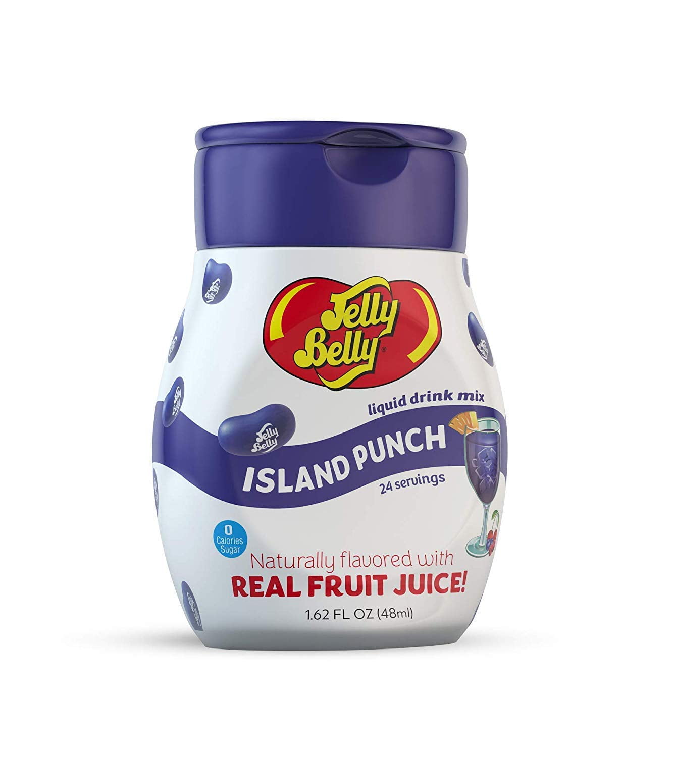 Jelly Belly Water Enhancer, Island Punch (4 bottles, Makes 96