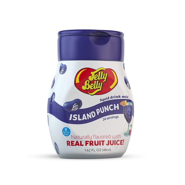 Jelly Belly Water Enhancer, Island Punch (4 bottles, Makes 96