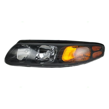 Pontiac Bonneville Specs BROCK Headlight Headlamp Lens Driver Replacement for 00-04 Pontiac Bonneville 25718687 19245099 ()