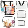 Luxtrada Clear Cosmetic Makeup Zipper Bag PVC Vinyl Plastic Toiletry