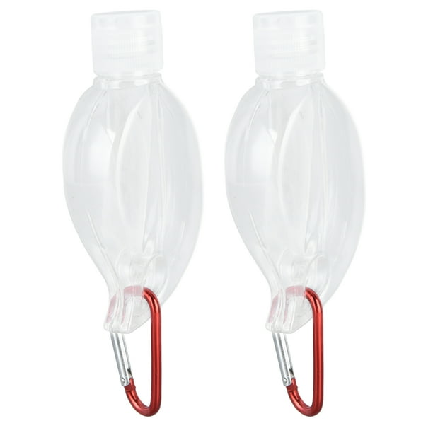 Botellas exprimibles Sincero juego de 2 50 ml recargables a prueba de fugas con tapa abatible llavero