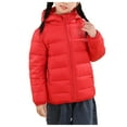 thumbnail image 3 of Baby Jackets Boys 12-18 Months Boys Girls Winter Coats Puffer Jacket with Hood Kids Lightweight Hooded Padded Warm Outwear 3-16 Years, 3 of 5