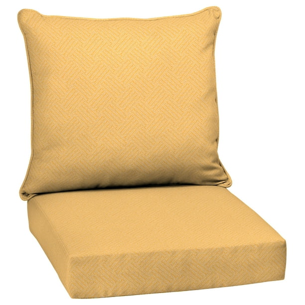 Arden Selections Shirt Texture 24 X In Outdoor Deep Seat Cushion Set Com Outdoor Deep Seat Cushion Set, 24 X 24 Outdoor Cushions