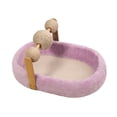 thumbnail image 3 of Rascador interactivo para gatos, juguete protector para sofá, protector de muebles, cama para gatos Púrpura, 3 of 9