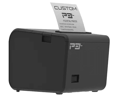 Custom America P3L Thermal Receipt Printer | USB, Serial & Ethernet | 200mm/s High-Speed | 203 dpi | Auto Cutter | 80/58mm Paper | Windows, Linux, Android, iOS Compatible