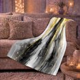 thumbnail image 6 of Abstract Black Gold Marble autumn celebration, Festive autumn celebration Scene, Warm Flannel Blanket for Living Room and Reading Nook, Art Lovers autumn celebration Gift, Festive Home Decor, 6 of 9