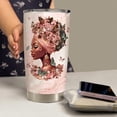 thumbnail image 6 of Black Woman Tumbler 20oz Stainless Steel Insulated Coffee Travel Mug Cup for Women Girls Gifts for Birthday Christmas, 6 of 6