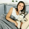thumbnail image 3 of Petmaker M320306 50 x 60 in. Waterproof Pet Blanket, Gray, 3 of 3