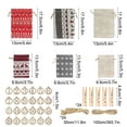thumbnail image 4 of Cheapark Christmas Festive Hanging Candy Bags - Advent Calendar Countdown Linen Bags - Decorative Storage Pouches - Perfect Gift Bags for Christmas Holiday Celebrations, 4 of 6