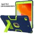 thumbnail image 3 of Allytech iPad 10.2" Case 9th Gen, iPad 10.2" Case 8th 7th Gen,Without Screen Protector Heavy Duty Shockproof Rugged Protective Kickstand Case Cover for Apple iPad 10.2 Inch 2021/2020/2019, Bule/Green, 3 of 5
