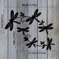 thumbnail image 2 of HELLOYOUNG 2-Piece Dragonfly Metal Wall Art Set, Elegant Iron Garden Sculptures for Indoor Outdoor Yard Patio Balcony Home Decor, Housewarming Birthday Halloween Christmas New Year Gift for Women, 2 of 6