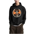thumbnail image 2 of Mifsaly Mens Womens Halloween Hoodie Festival Graphic Hooded Fleece Pullover Sweatshirt with Pocket Breathable Loose Casual Party Halloween Costume Black,XXL, 2 of 7
