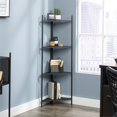 thumbnail image 2 of Sauder Boulevard Cafe 4 Shelf Corner Bookcase in Black, 2 of 9