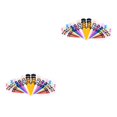 thumbnail image 1 of Sonducket 50pcs 14G-00G O-ring Acrílico Tapers Plugs Silicona y Tunnels 2piezas Multicolor 50 pcs, 1 of 6