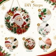 thumbnail image 3 of Christmas Ornament Crystal Suncatcher 8 Inch Christmas Tree Decor Hanging Wall Decor for Holiday Home Window Display Santa Themed Decoration, 1 Pack, 3 of 7