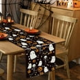 thumbnail image 4 of Camino de mesa de Halloween, esqueleto fantasma, calabazas espeluznantes, arpillera, corredores de Halloween, casa de vacaciones, cocina, mesa de comedor, fiesta, decoración interior y exterior, 4 of 5