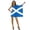 Blue, variant on Womens Germany Flag Wearable Cape Dress Poncho for International Sports One Size