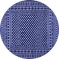 thumbnail image 1 of Ahgly Company Indoor Round Southwestern Blue Country Area Rugs, 7' Round, 1 of 4