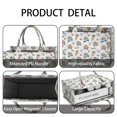 thumbnail image 4 of Large Capacity Tote Bag,White Highland Cow Blue Truck Pattern Handbag Fashion Luxury Tote Bag,15.7"x13"x 5.1" Inches,Laptop Compatible, 4 of 6