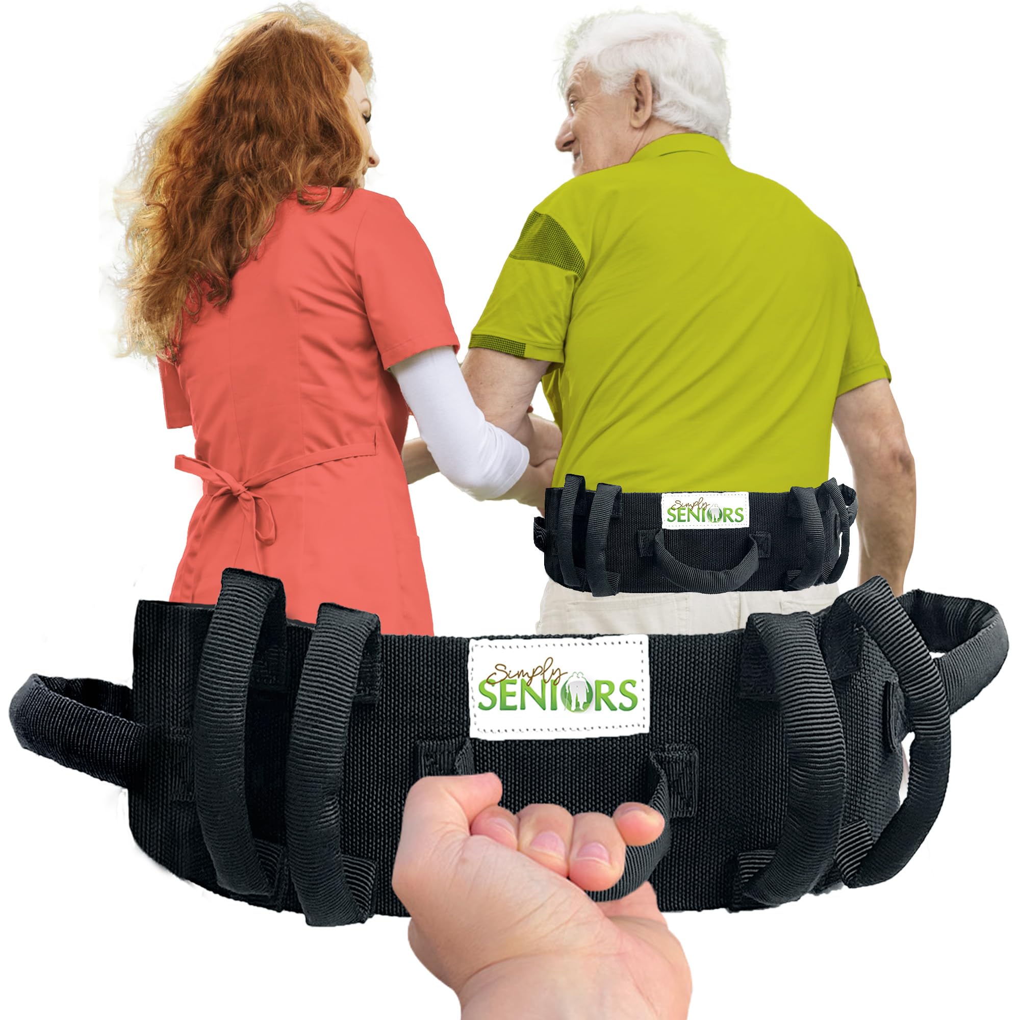 Cinturón De Transferencia Para Personas Mayores O Fisioterapia - Con Asas, Ayuda Para Caminar Y Levantarse