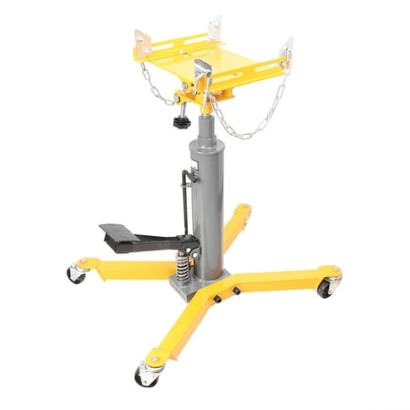 Manual High Lift - GZYF 1500LB Hydraulic Transmission Jack Telescopic High Lift Double Spring Transmission Jack with 360 Swivel Wheels Lift Hoist