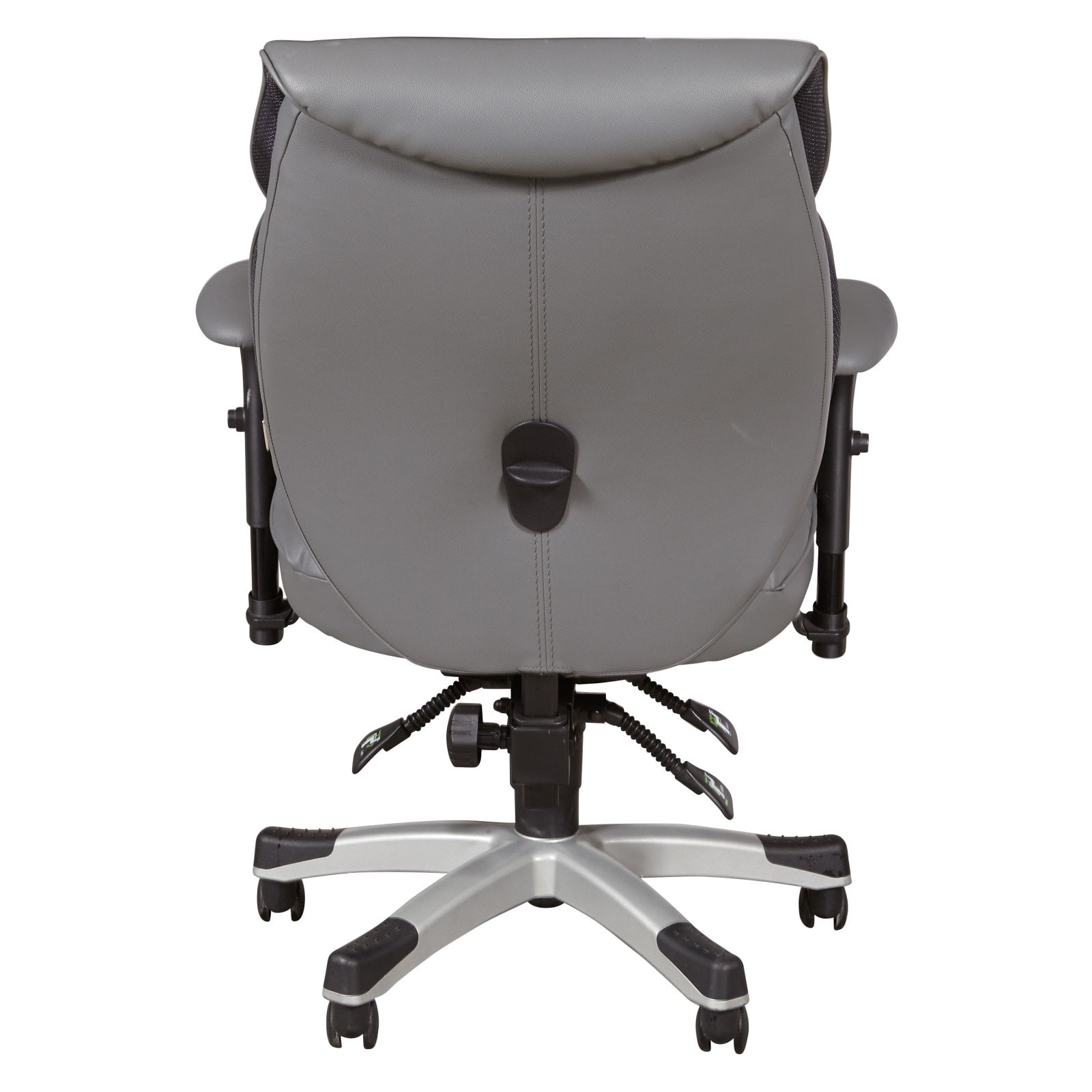 Sealy Memory Foam Grey Faux Leather Office Chair