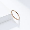 thumbnail image 3 of HIJONES Unisex Frosted Brushed Ring for Men Women Stainless Steel Statement Couples Promise Wedding Band Rose 2mm Gold Size 4, 3 of 6