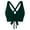 Green, variant on Women Underwire Full Coverage Bikini Top Only Criss Cross Push Up Swim Crop Top Tie Back Bathing Suit (Green, M)