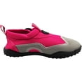thumbnail image 3 of Womens Water Shoes Aqua Socks Surf Yoga Exercise Pool Beach Dance Swim Slip On 40314-6B(M)US Fuchsia-Grey, 3 of 7