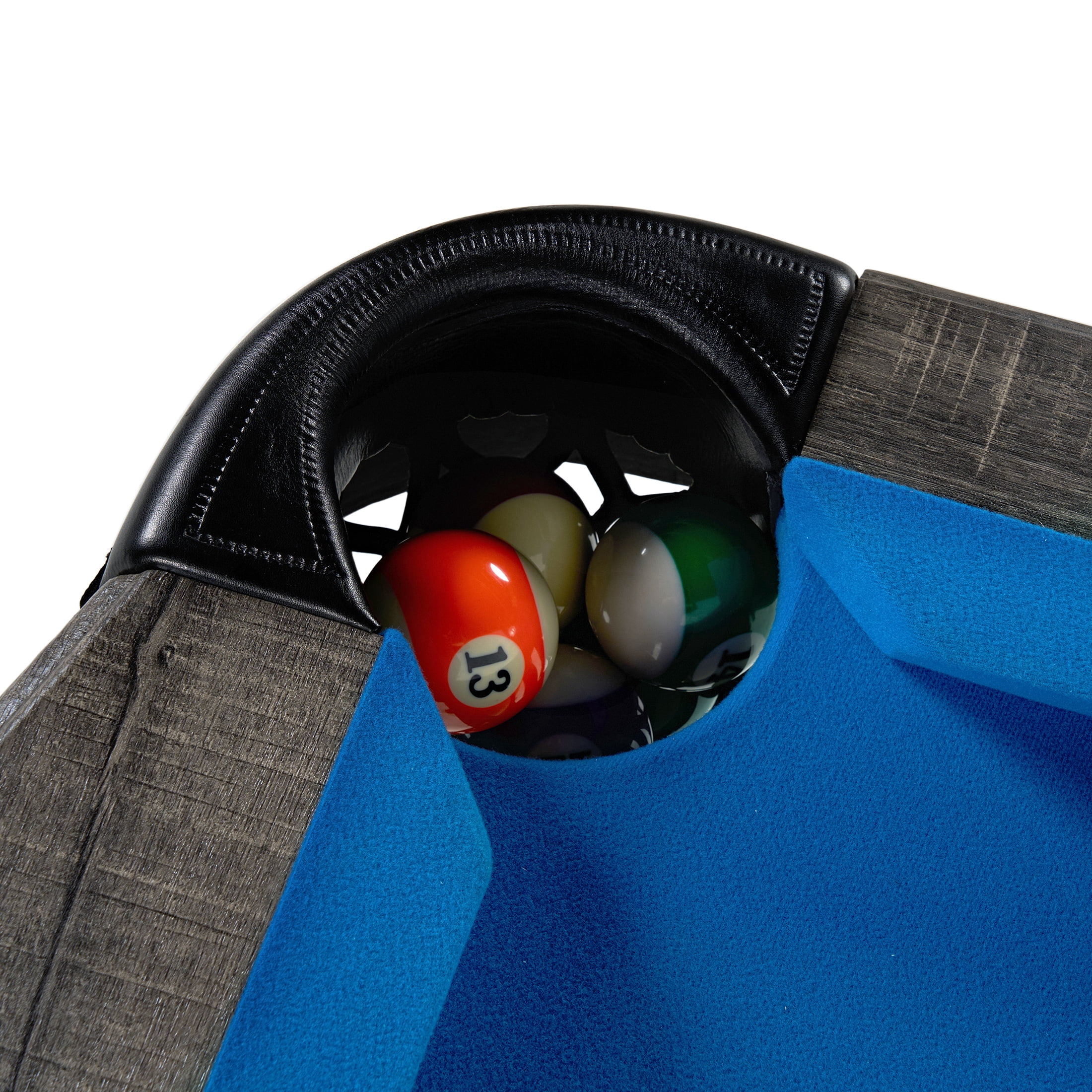 Barrington Billiards 7.5 ft Pool Table Set with Cue Rack & Dartboard, Blue