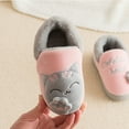thumbnail image 5 of Hpapadks Kids Slippers Girls Winter Warm Indoor Shoes Soft Comfortable Cute Cartoon School Casual Wear Girls Shoes Pink, 5 of 7