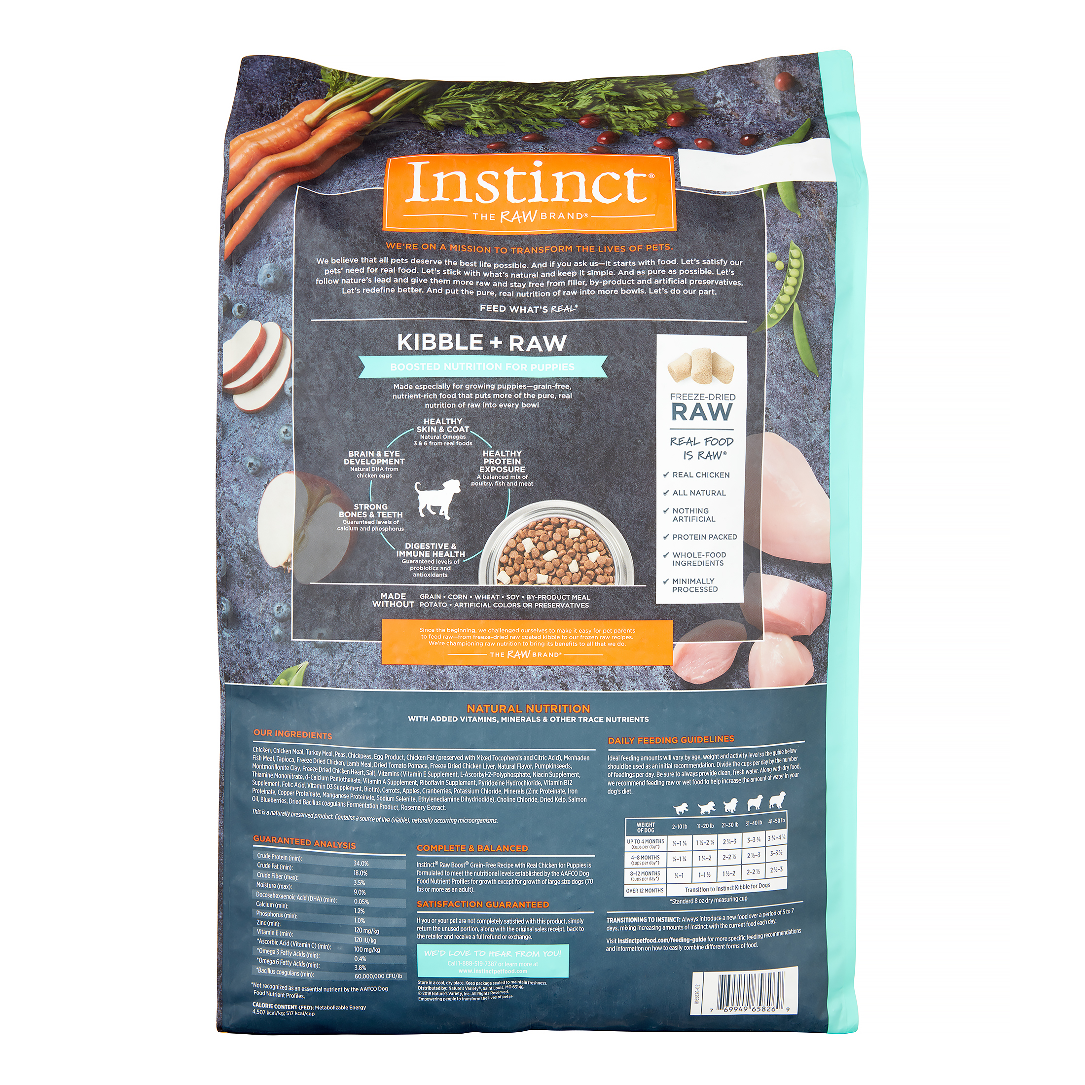 instinct raw large breed puppy food