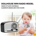 thumbnail image 3 of Juguete Modelo De Radio Para Casa De Muñecas, Mini Modelo De Radio Para Casa De Muñecas En Miniatura Para Niños Para Navidad, 3 of 7