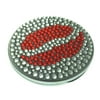 Compact Bling Beauty Cosmetics Make-Up Mirror - Red/ Silver